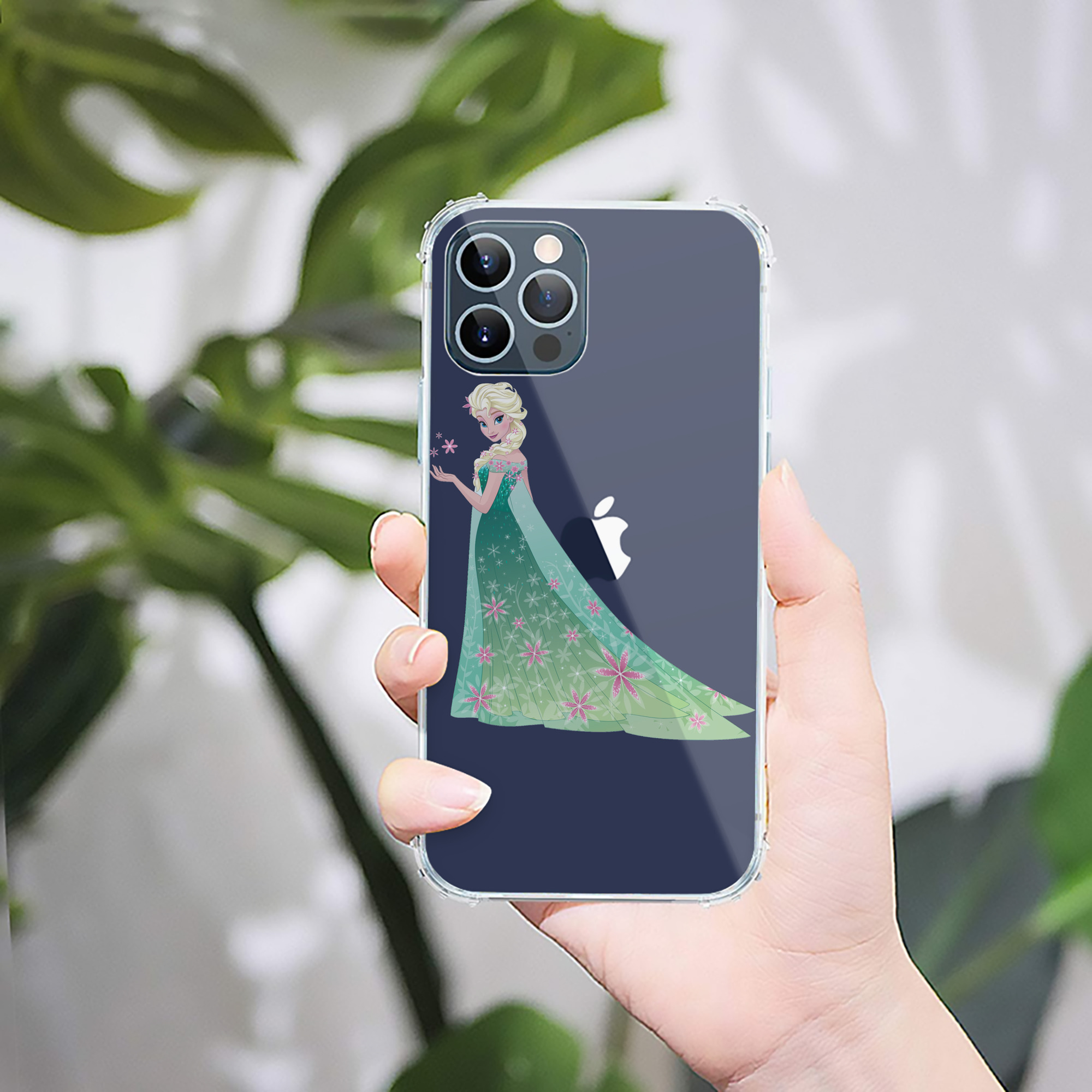 （画像用） アナと雪の女王 アンナ エルサ Frozen Anna Elsa 【iPhone 12シリーズ対応】透明スマホケース（クリアソフトケース）